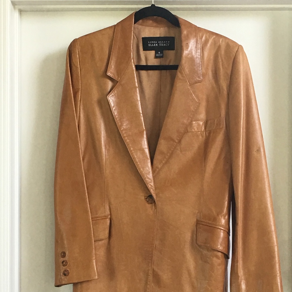 Women's Leather Jacket - Ellen Tracy